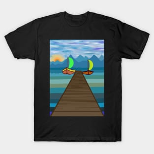 Sea Sunset View T-Shirt